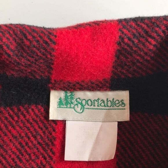 80s Vintage plaid wool lumberjack fringe jacket coat - Womens xs small medium - Picture 4 of 4